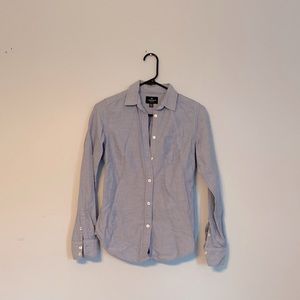 Blue Jean colored button down top